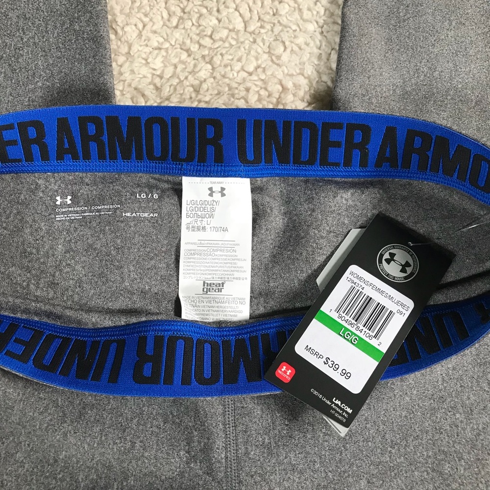 NWT Under Armour cropped compression pants sz LG - Picture 4 of 5